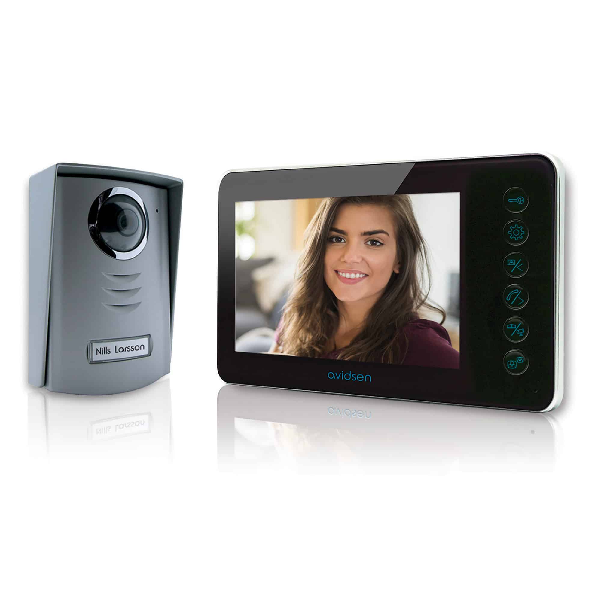 Notice à télécharger - 112241 - Visiophone filaire Avidsen YLVA - moniteur  de 18cm noir