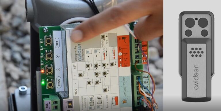 How do I connect a sliding gate motor?