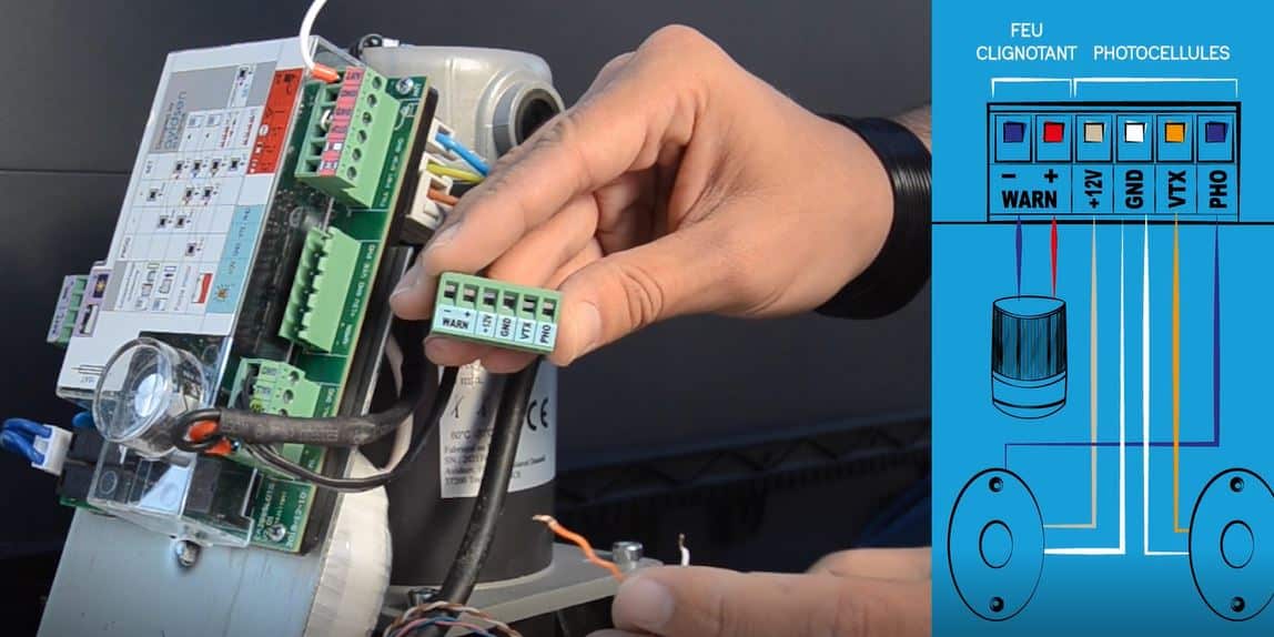Comment brancher un moteur de portail coulissant