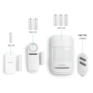 Alimentation du kit complet mini alarme et ses accessoires Small Kit Guard