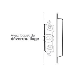 Présence loquet de déverrouillage 109021
