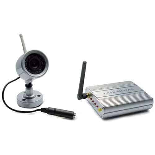 kit caméra sans fil analogique 2,4 GHz et récepteur audio/vidéo