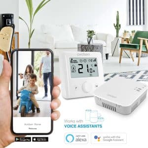 HomeFlow WL Avidsen thermostat contrôlé avec Avidsen Home