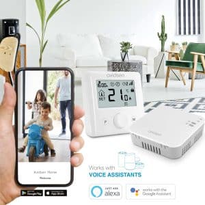 HomeFlow WL Avidsen thermostat contrôlé avec Avidsen Home