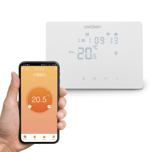 Application Avidsen Home avec le thermostat Wifi filaire connecté HomeTemp d'Avidsen