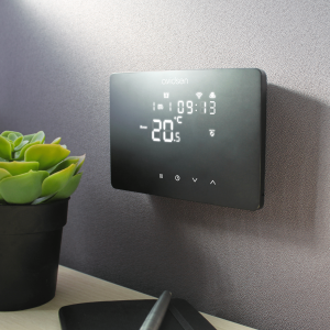 Thermostat connecté Wifi filaire HomeTemp noir d'Avidsen