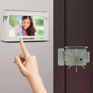 Commande serrure électrique depuis le visiophone 150011