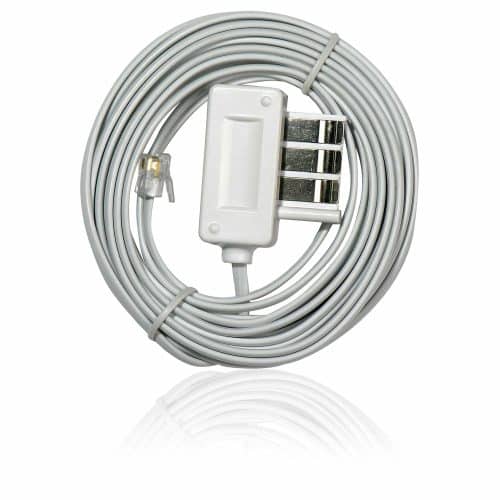 Cordon téléphone blanc - 5 mètres