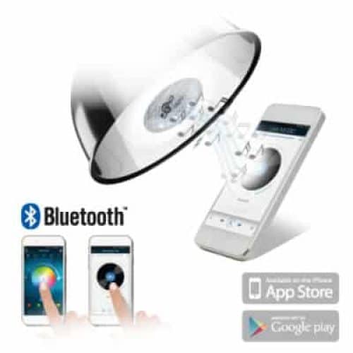 Ampoule LED avec enceinte Bluetooth®