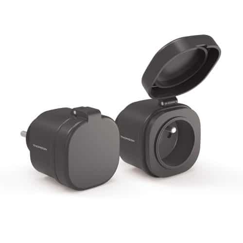 Prise connectée WiFi extérieure étanche - PLUG-0 Lot de 2 - Thomson - 520018