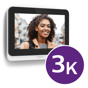 Qualité 3K du moniteur supplémentaire du visiophone Philips WelcomeEye Connect 3
