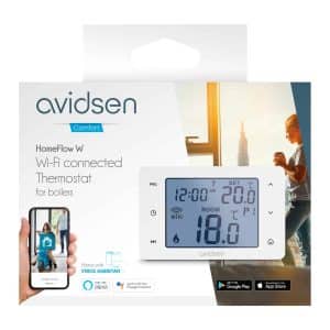 Thermostat filaire Avidsen pack de face